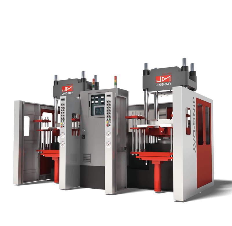 Double-line Vertical Hydraulic Press Rubber Molding Machine