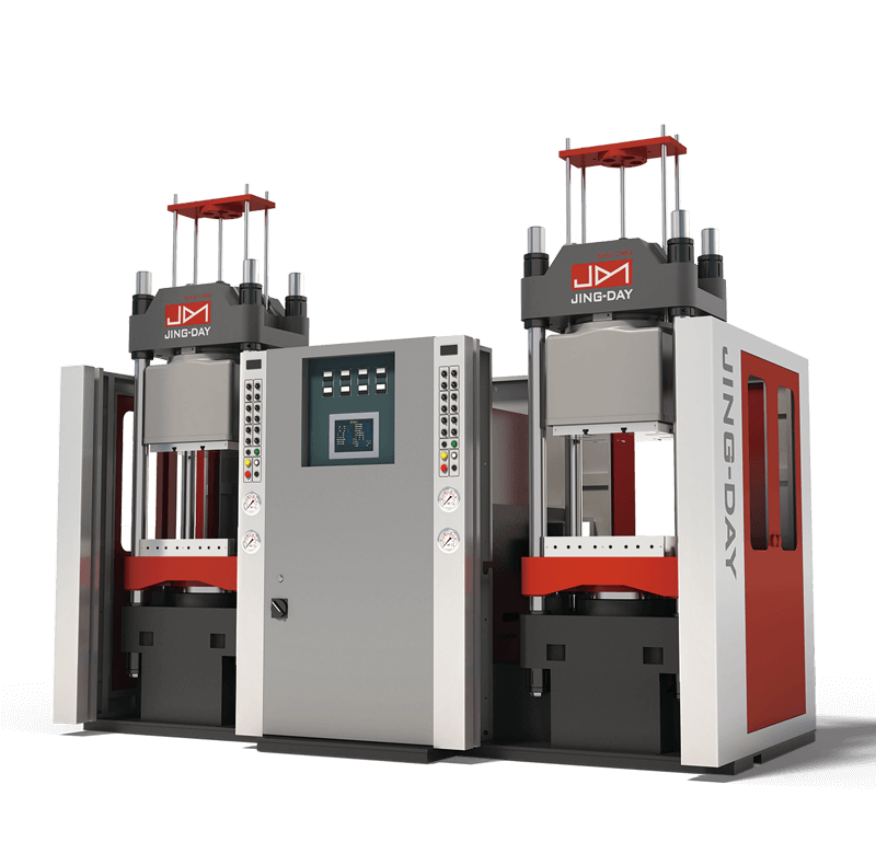 Double-line Vacuum Type Rubber Compression Molding Machine